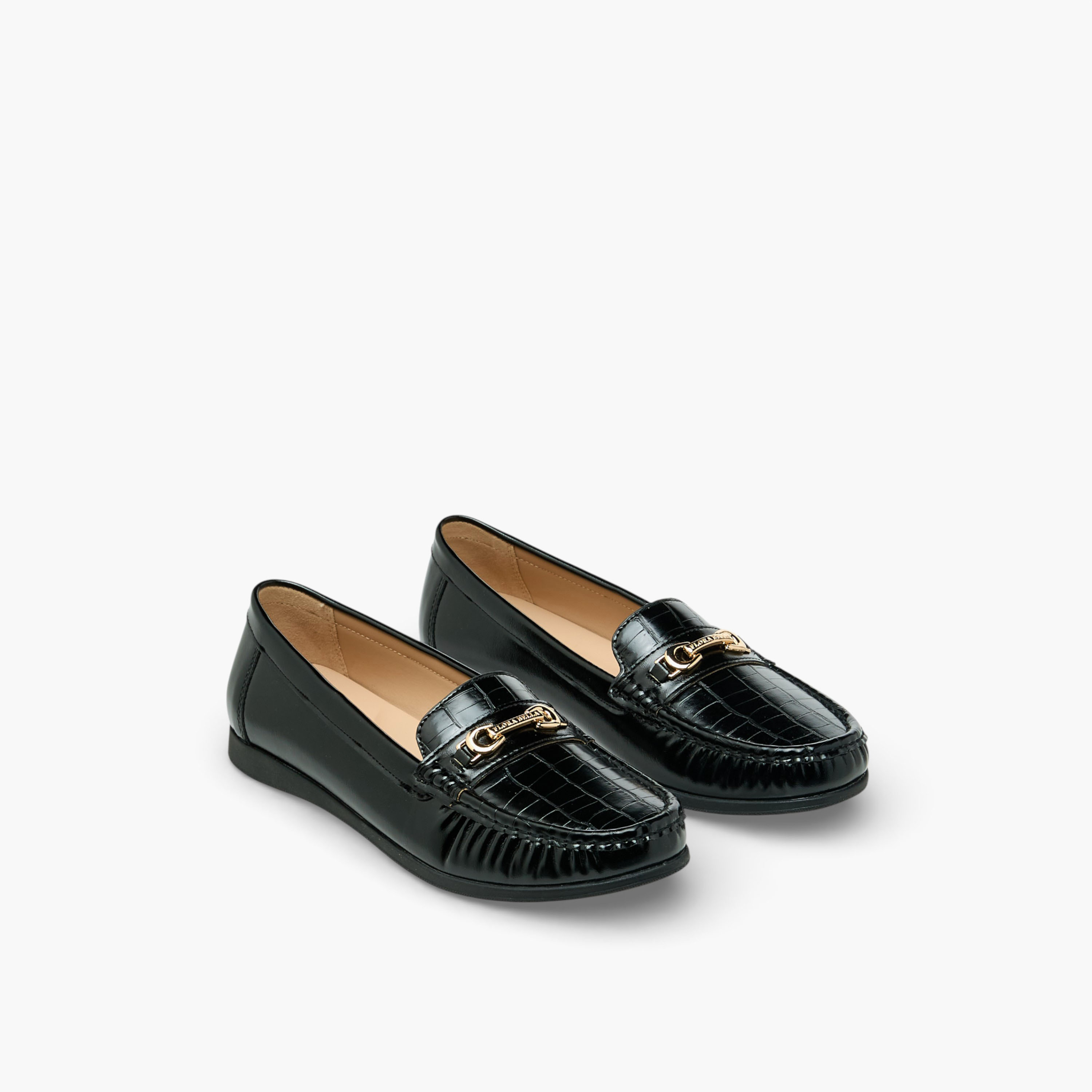 حذاء لوفرز سهل الارتداء وبارز الملمس للنساء من فلورا بيلا-women-shoes-flats-loafers-image-1