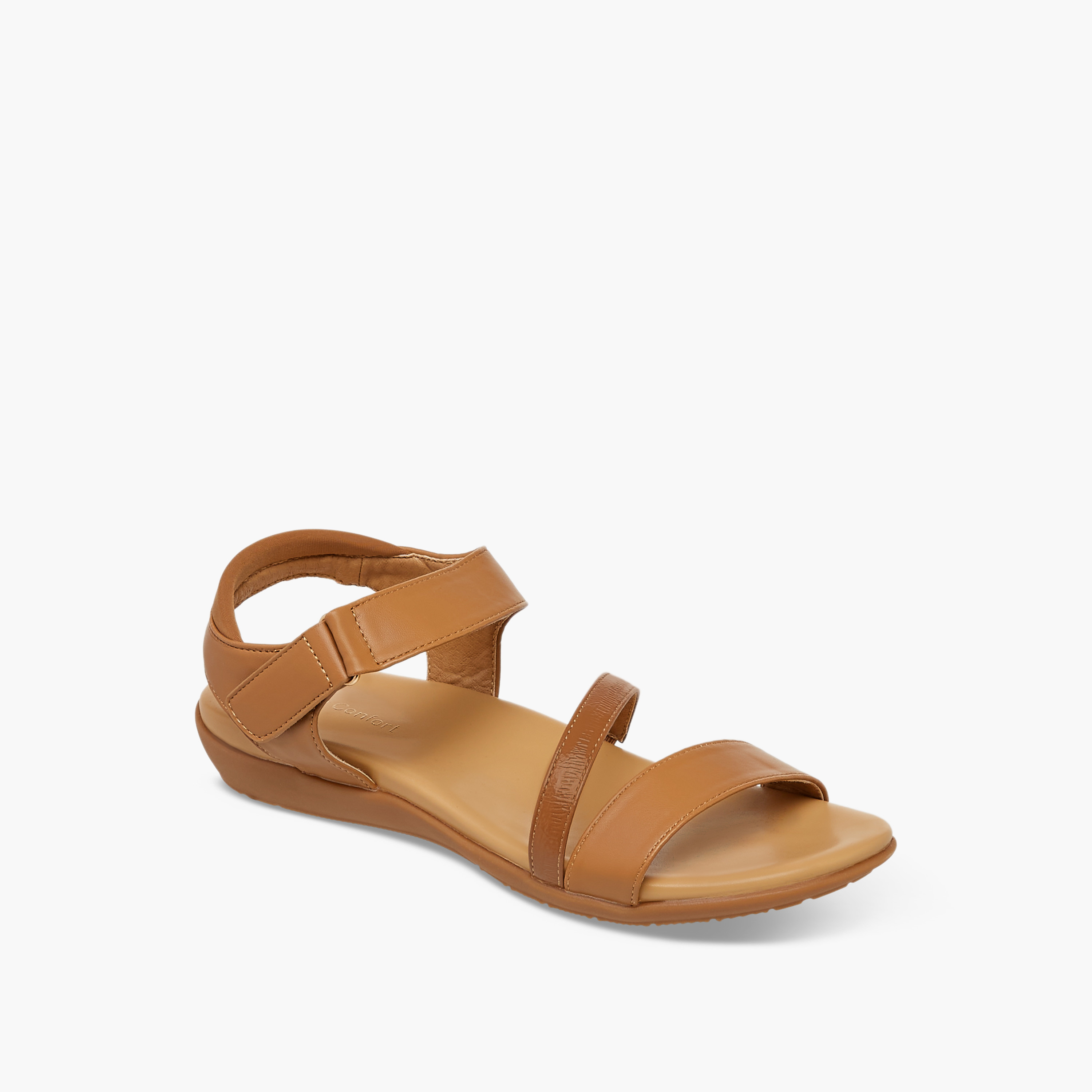 صندل بأحزمة وشريط إغلاق لاصق من لو كونفورت-women-shoes-sandals-heeled-image-2