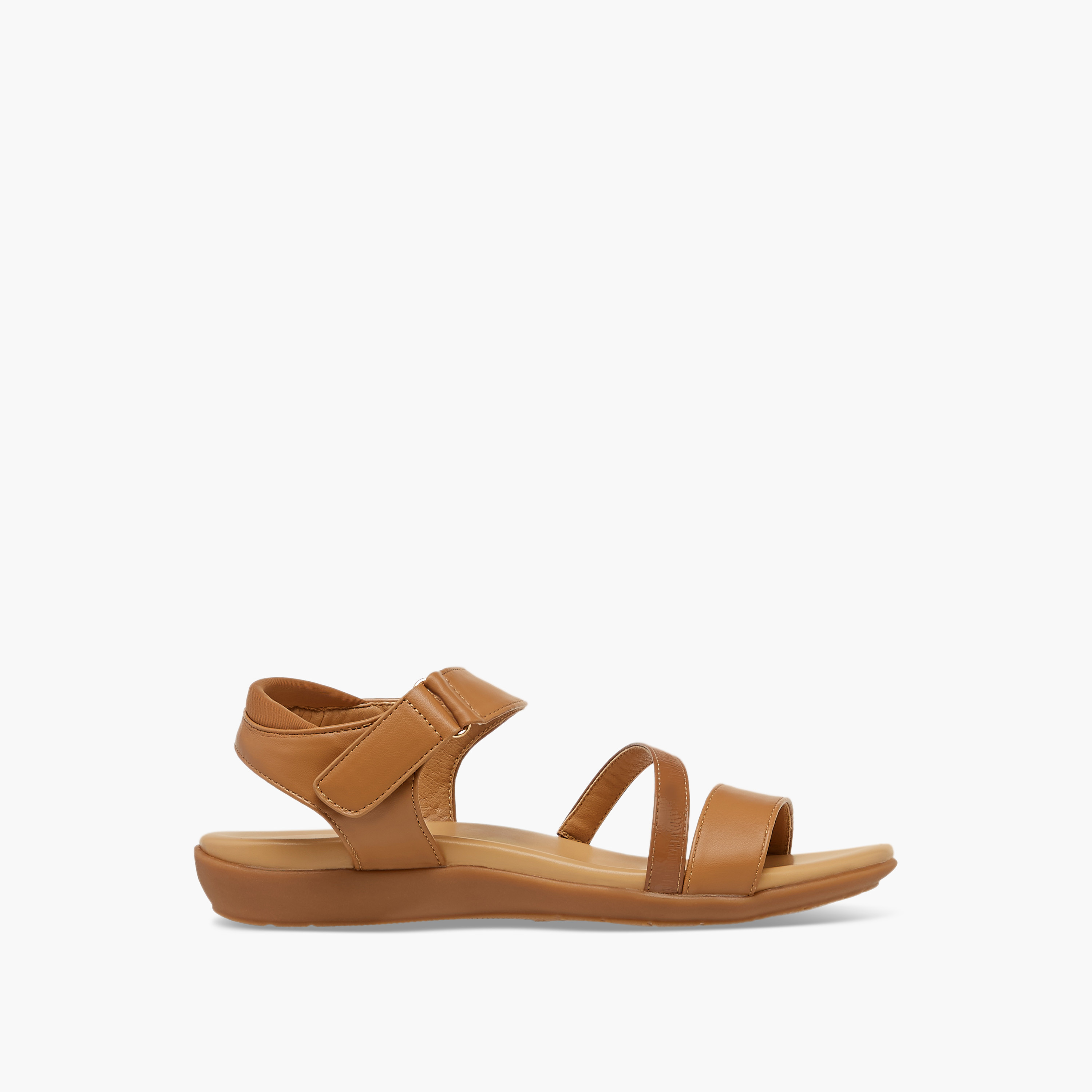 صندل بأحزمة وشريط إغلاق لاصق من لو كونفورت-women-shoes-sandals-heeled-image-3