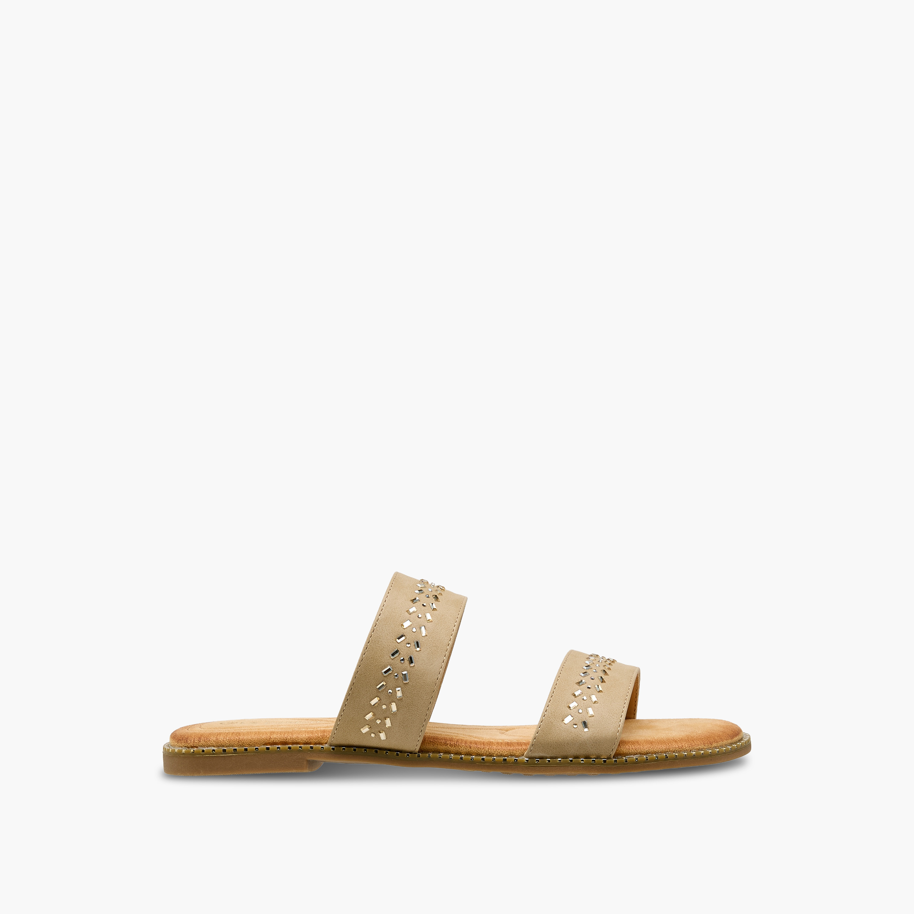 Le Confort Women Studded Slide Sandals-women-shoes-flats-sandals-image-2