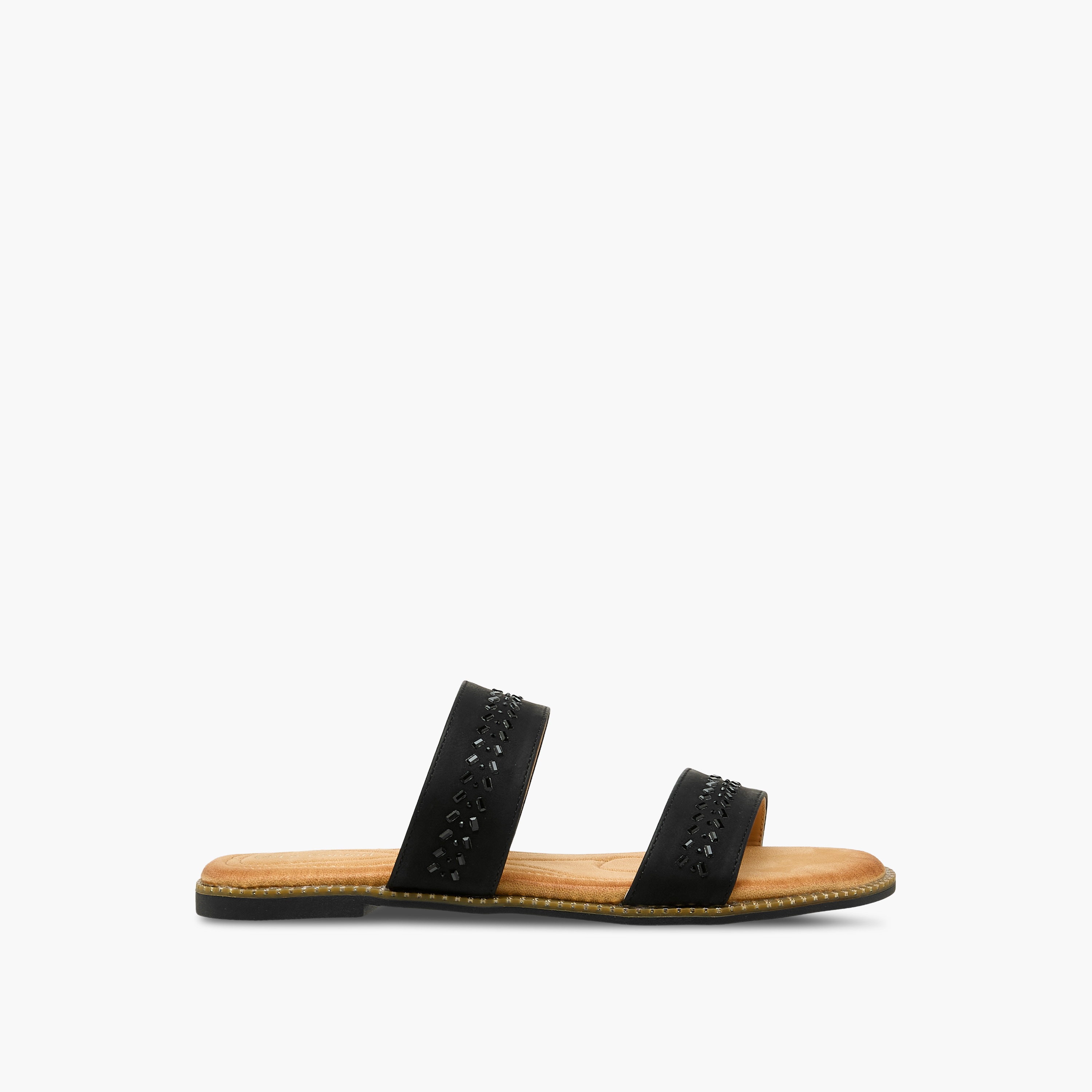 Le Confort Women Studded Slide Sandals-women-shoes-flats-sandals-image-2