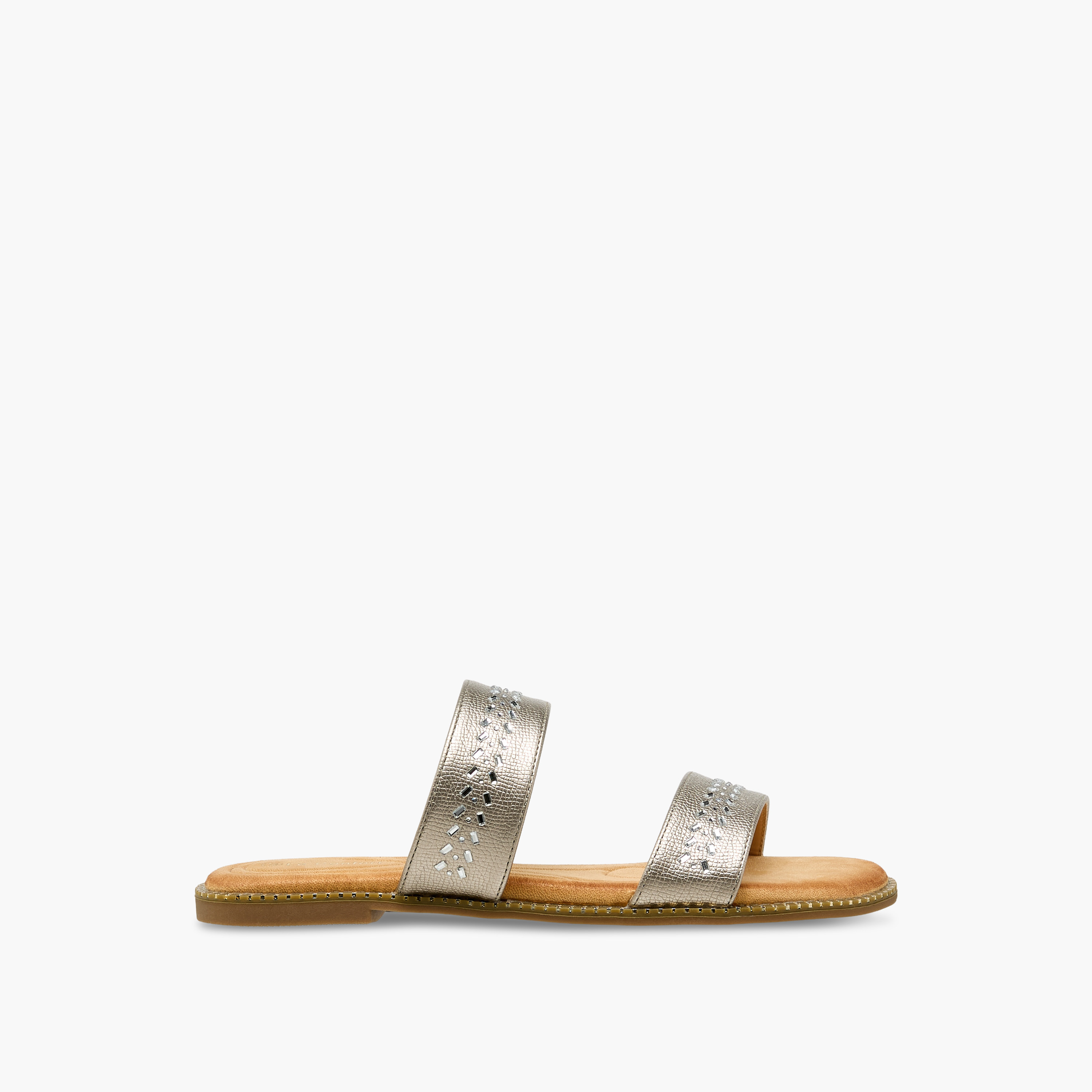 Le Confort Women Studded Slide Sandals-women-shoes-flats-sandals-image-2