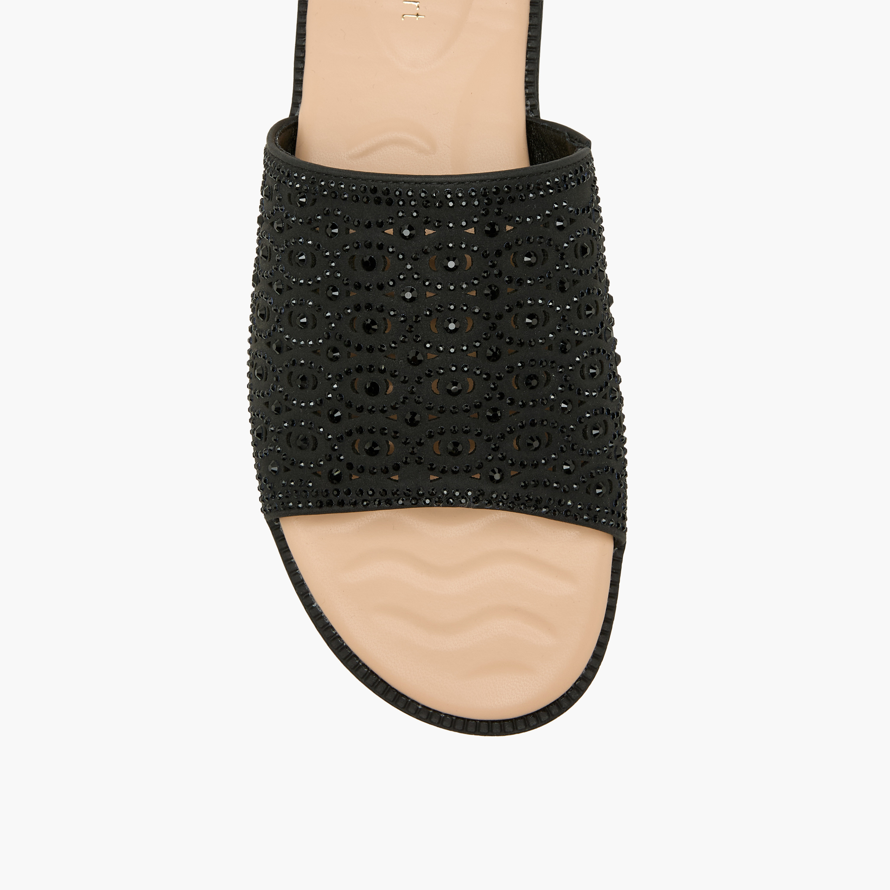 Le Confort Women Perforated Embellished Slip-On Sandals-women-shoes-flats-sandals-image-4