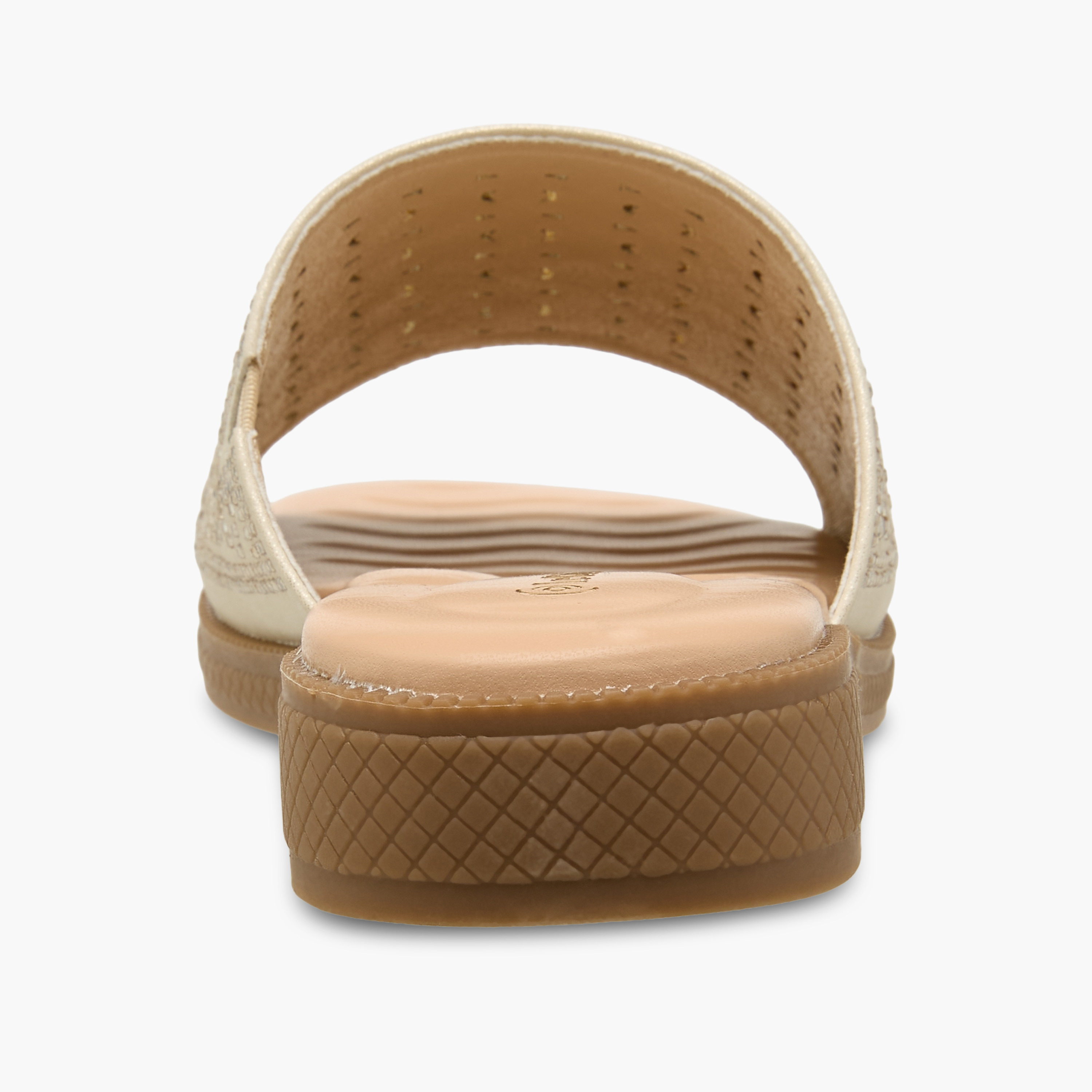 Le Confort Women Perforated Embellished Slip-On Sandals-women-shoes-flats-sandals-image-5