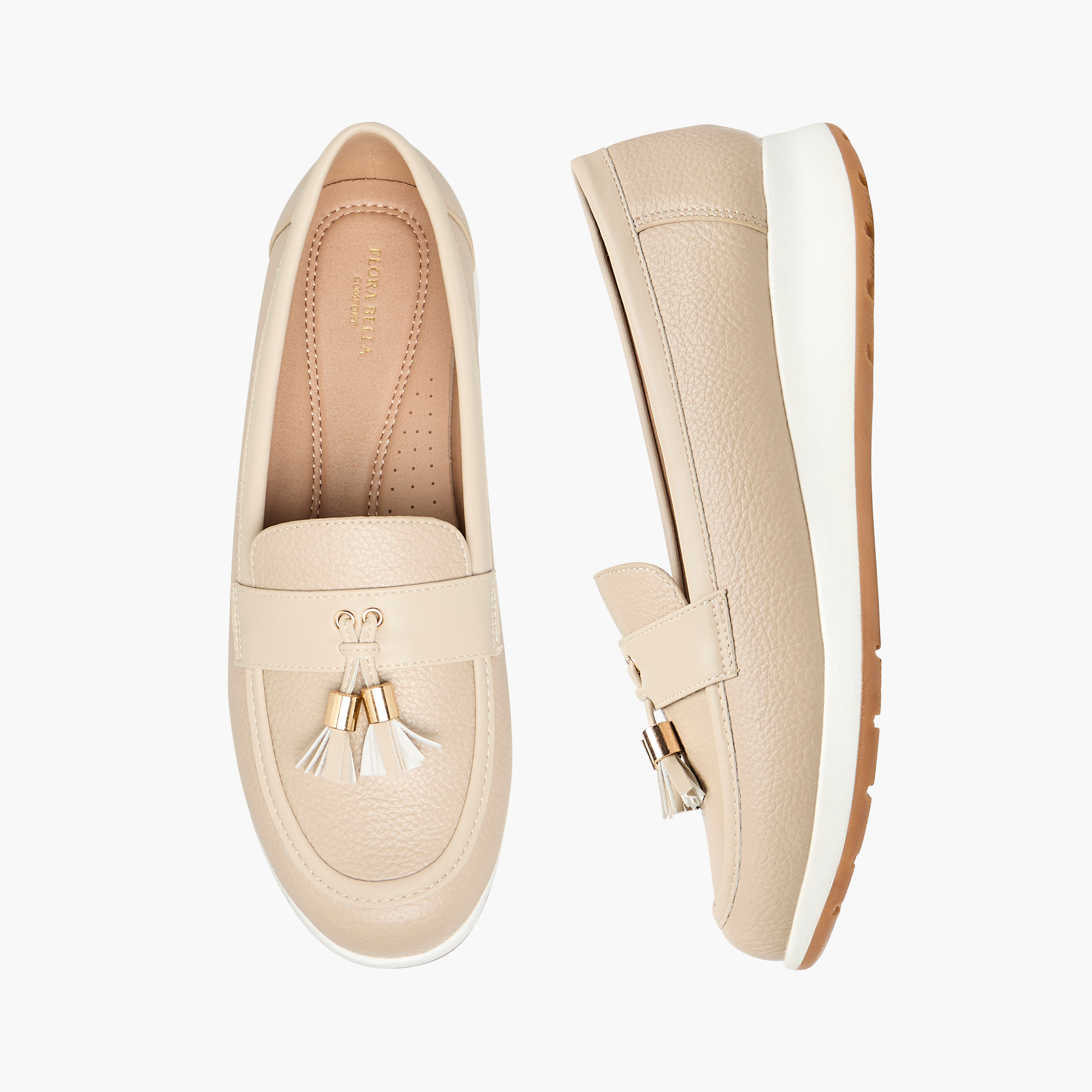 Flora Bella Womens' Slip-On Loafers with Tassel Accent-women-shoes-flats-loafers-image-1