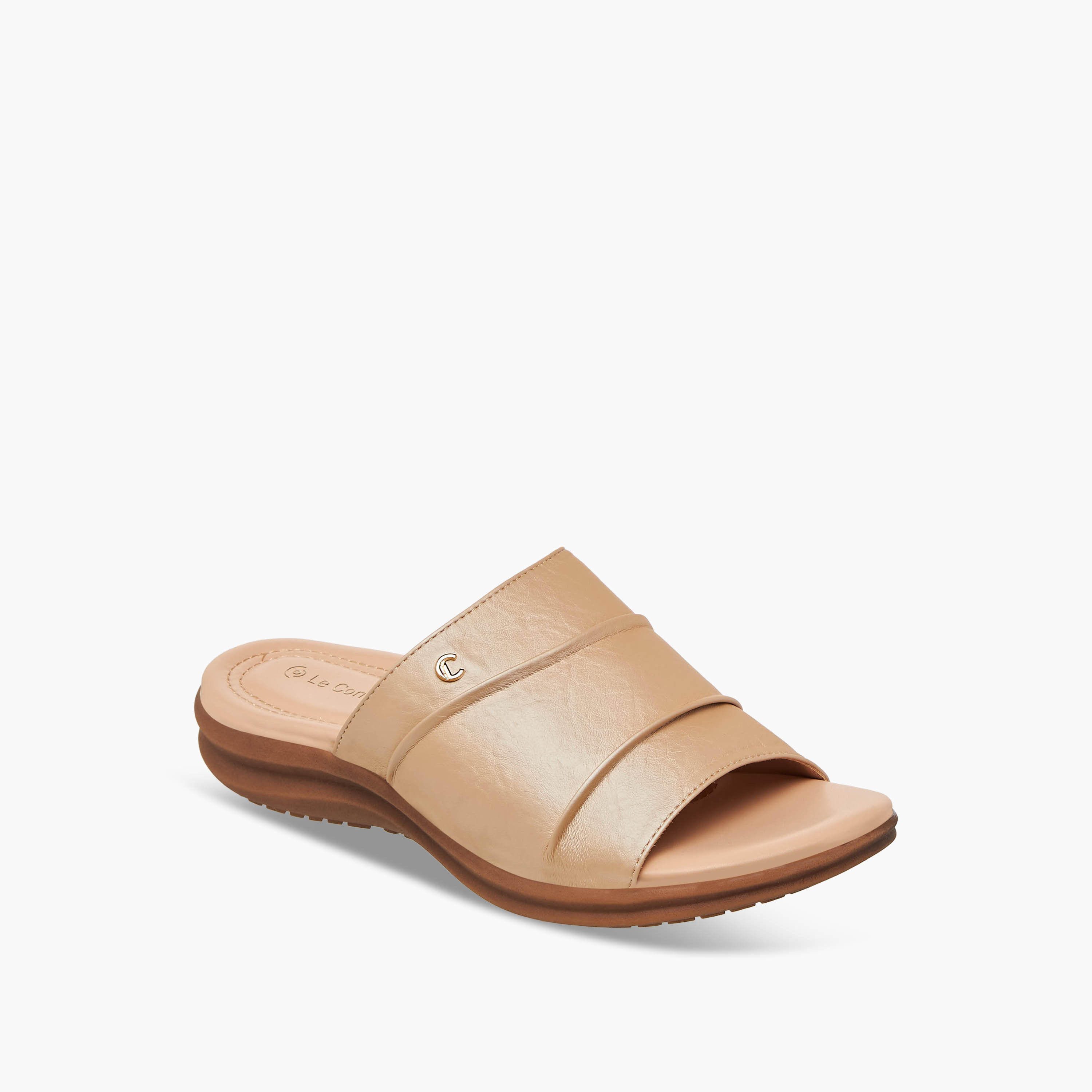 صندل ميتاليك سهل الارتداء للنساء من لو كونفورت-women-shoes-flats-sandals-image-2
