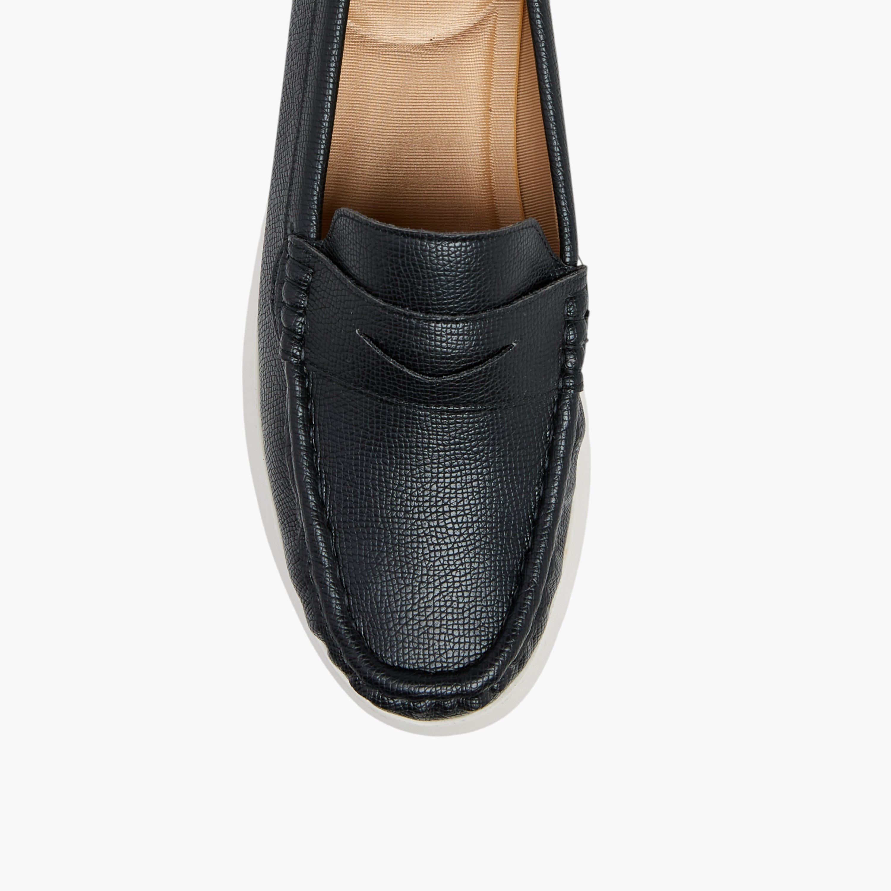 Le Confort Solid Slip-On Comfort Loafers with Wedge Heel-women-shoes-heels-image-4