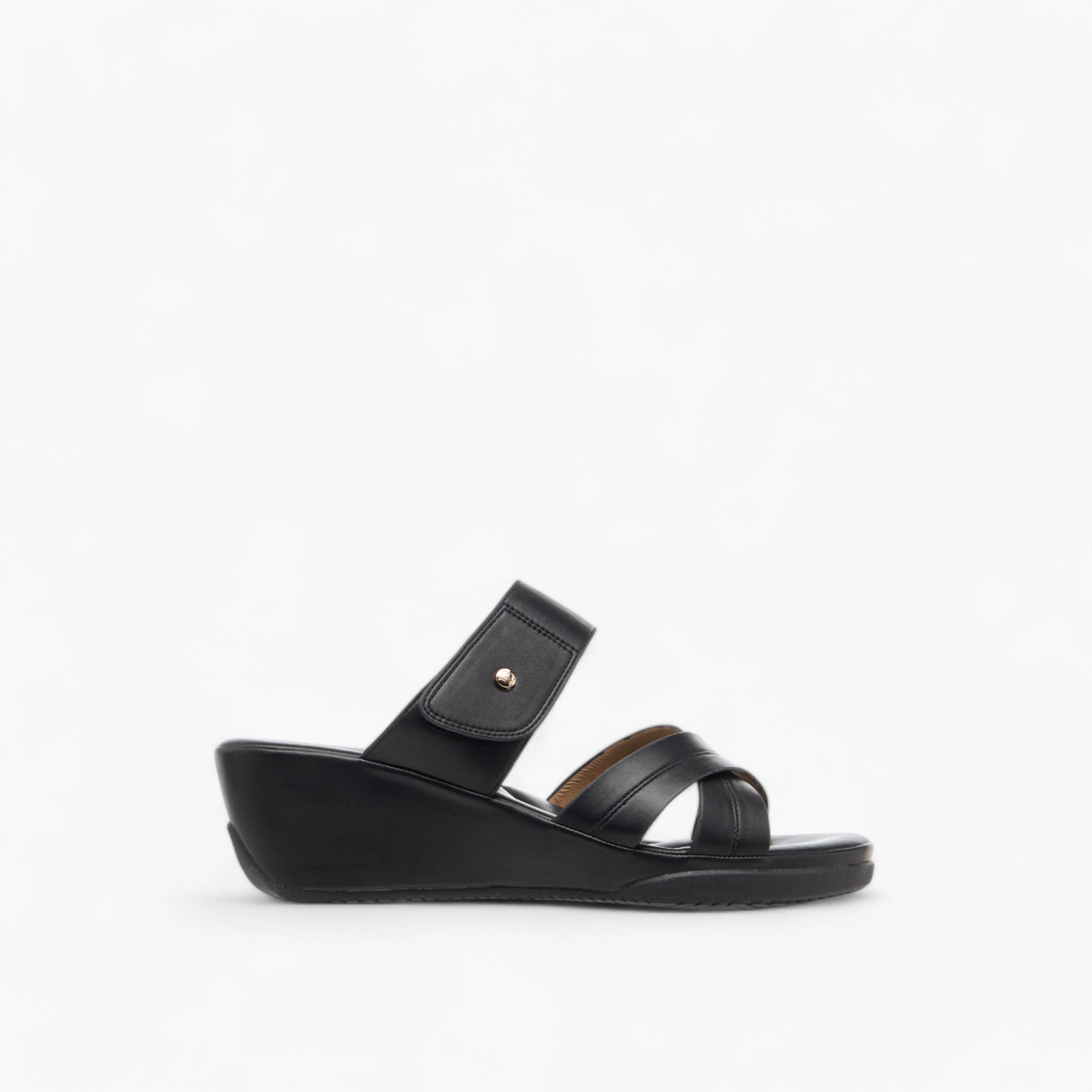 Flora Bella Textured Slip-On Comfort Sandals with Wedge Heel-women-shoes-sandals-heeled-image-3
