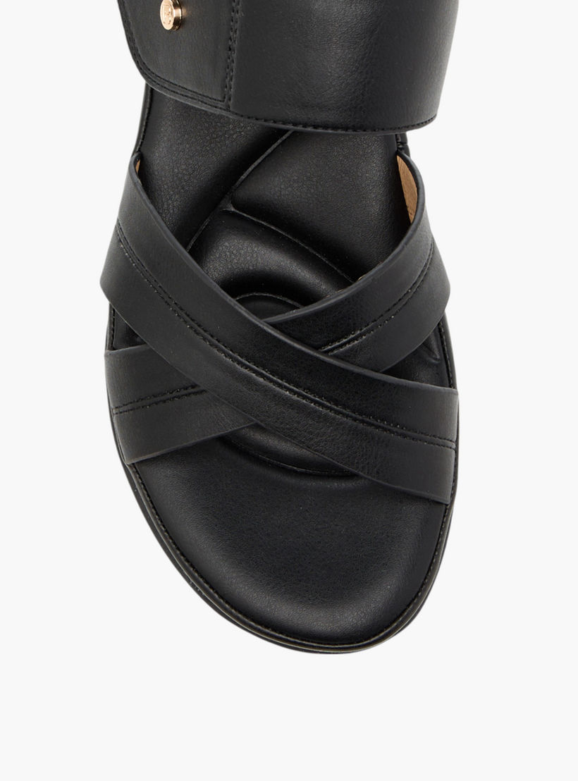 Flora Bella Textured Slip-On Comfort Sandals with Wedge Heel-women-shoes-sandals-heeled-image-4