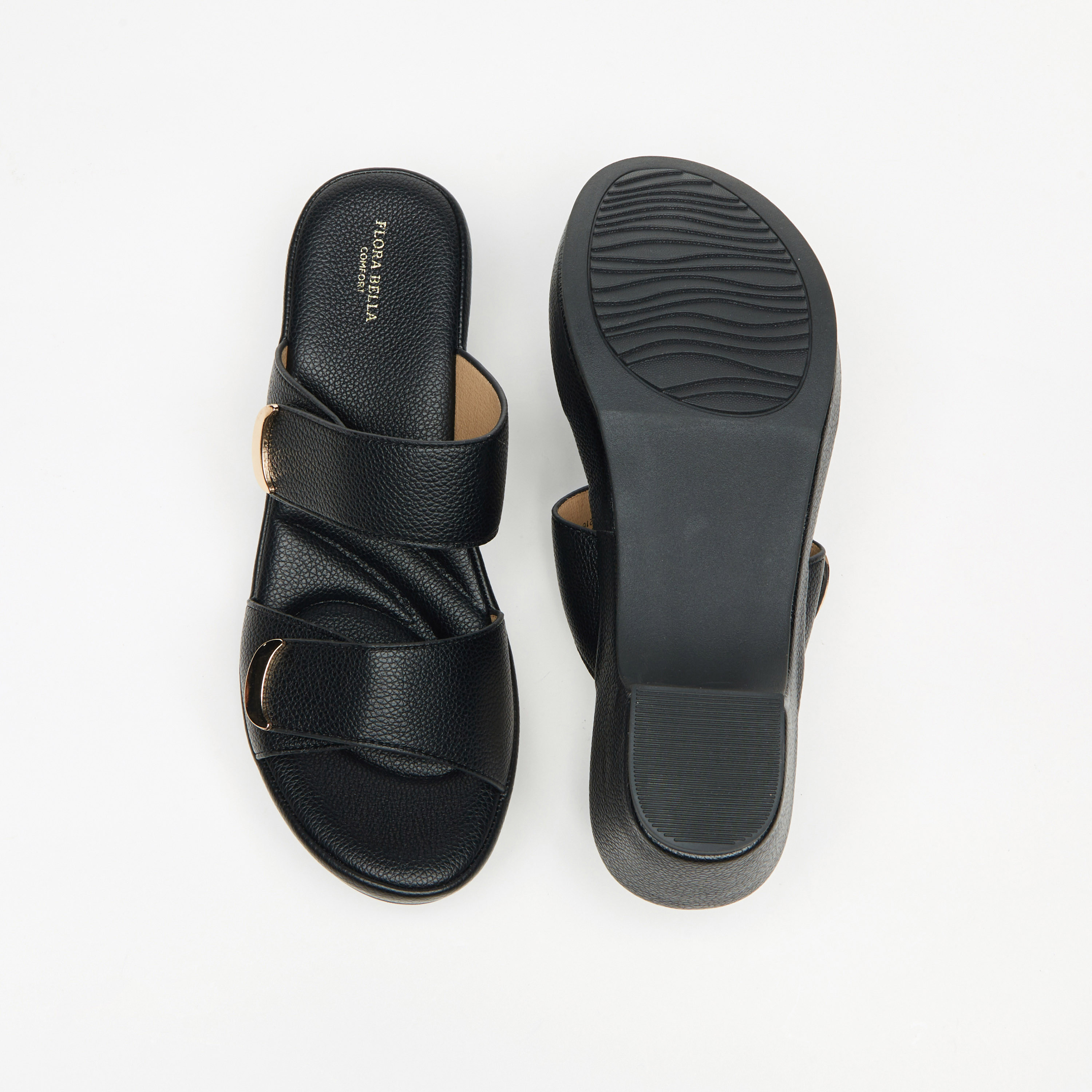 صندل بارز الملمس سهل الارتداء بكعب سميك من فلورا بيلا-women-shoes-sandals-heeled-image-4