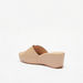 Le Confort Buckle Accent Slip-On Sandals with Wedge Heels-Women%27s Heel Sandals-thumbnail-2