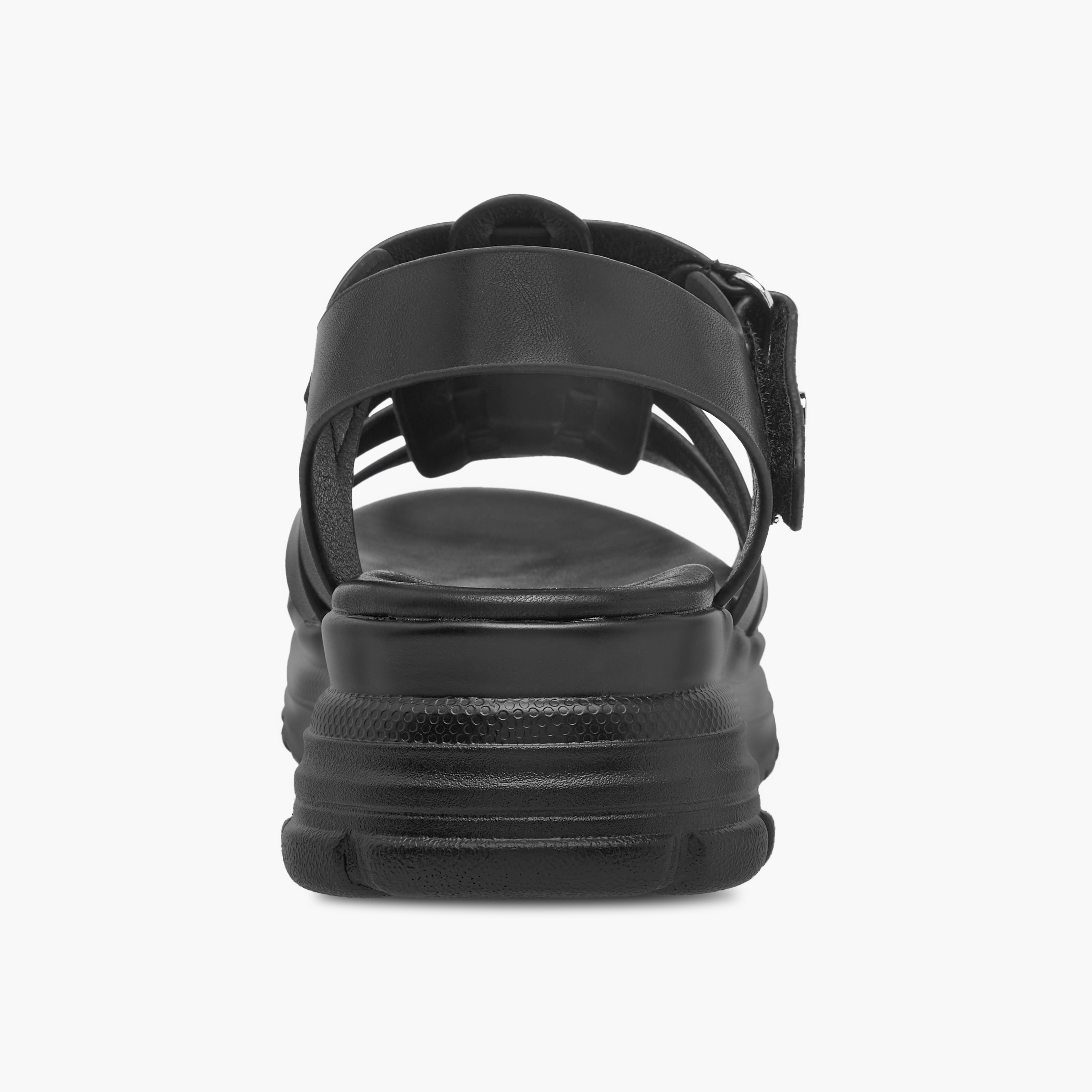 Le Confort Solid Chunky Sole Strap Sandals with Hook and Loop Closure-girls-shoes-sandals-image-4