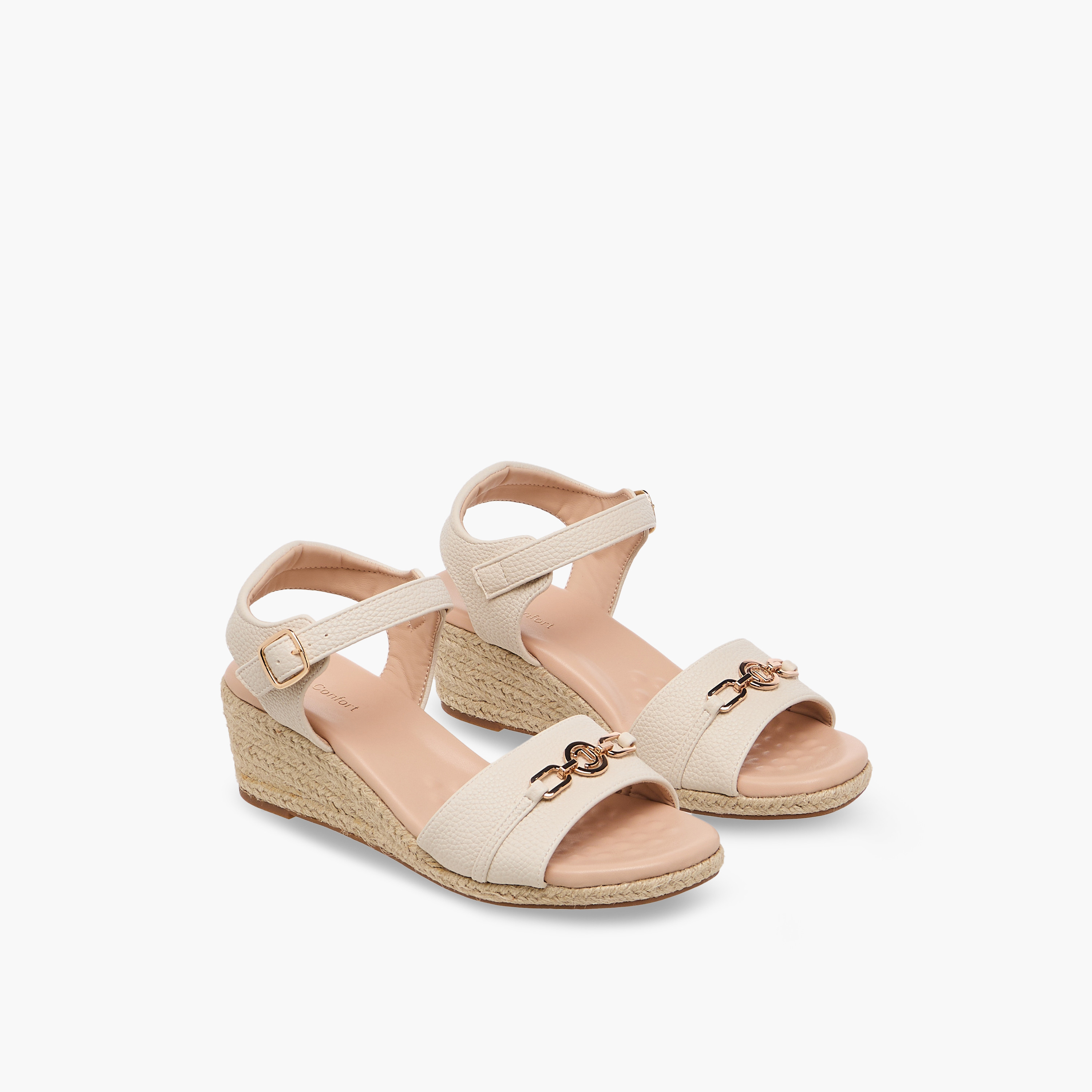 صندل بكعب ويدج للنساء من لو كونفورت-women-shoes-sandals-heeled-image-1