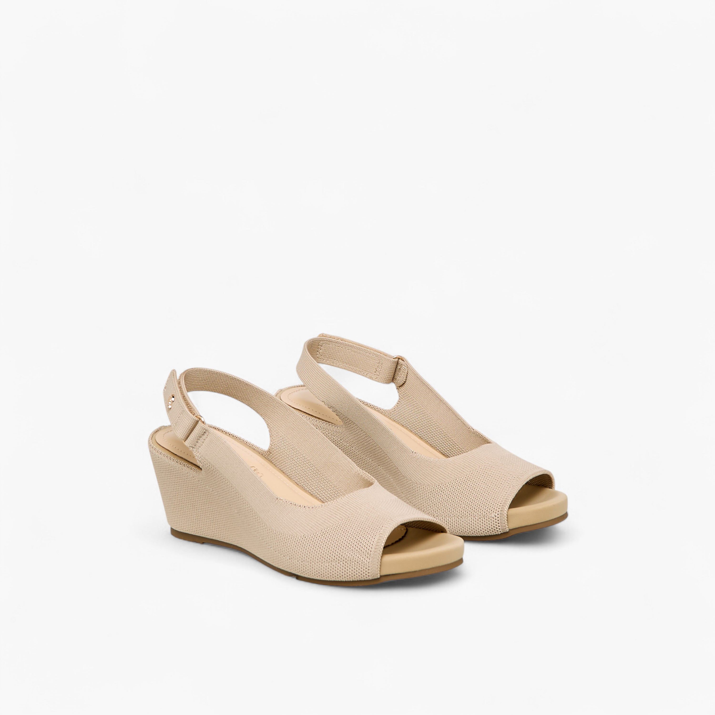 Le Confort Women's Hook and Loop Wedge Heel Sandals-women-shoes-sandals-heeled-image-1