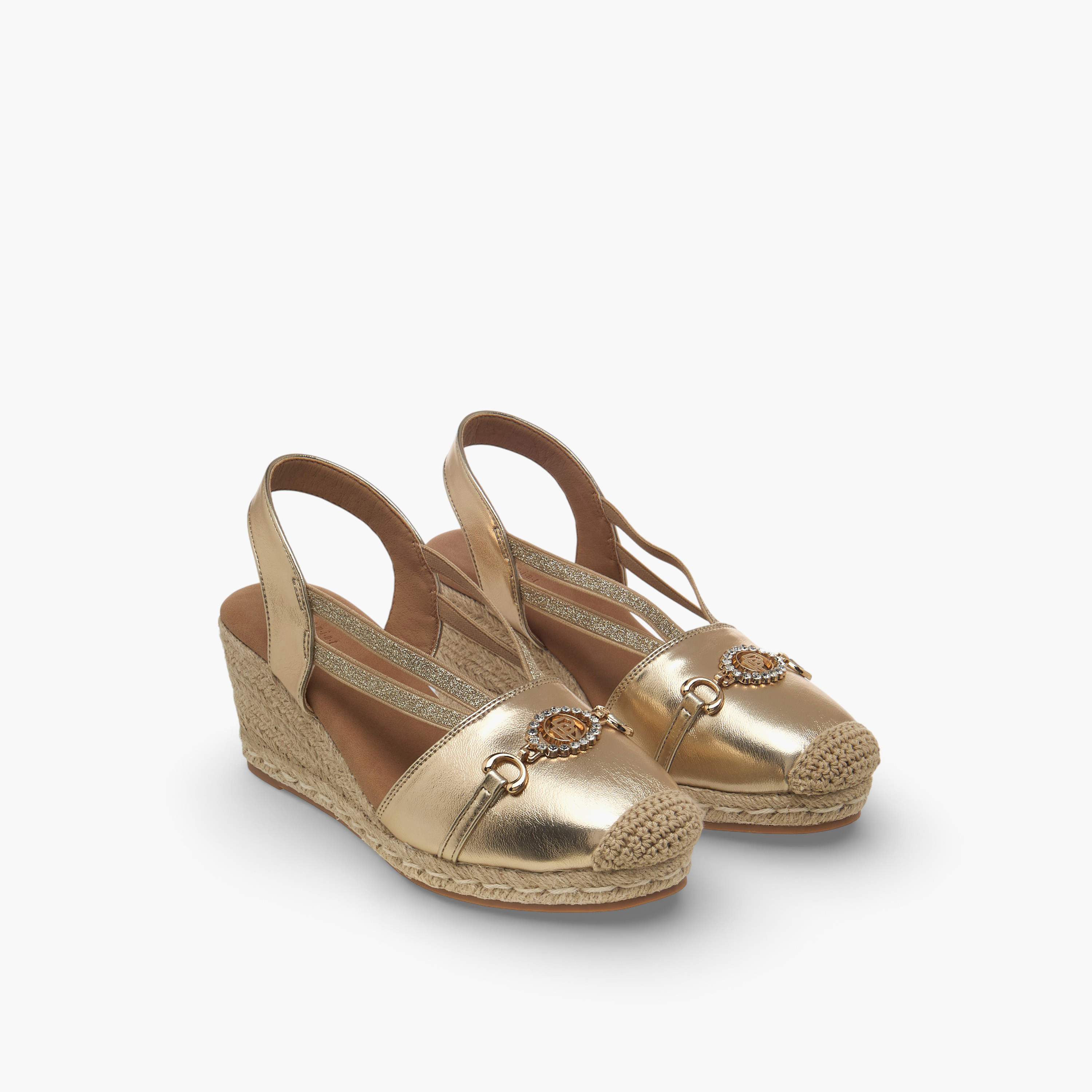 صندل اسبادريل بحزام خلفي وكعب ويدج للنساء من بيبرمينت-women-shoes-flats-espadrilles-image-5