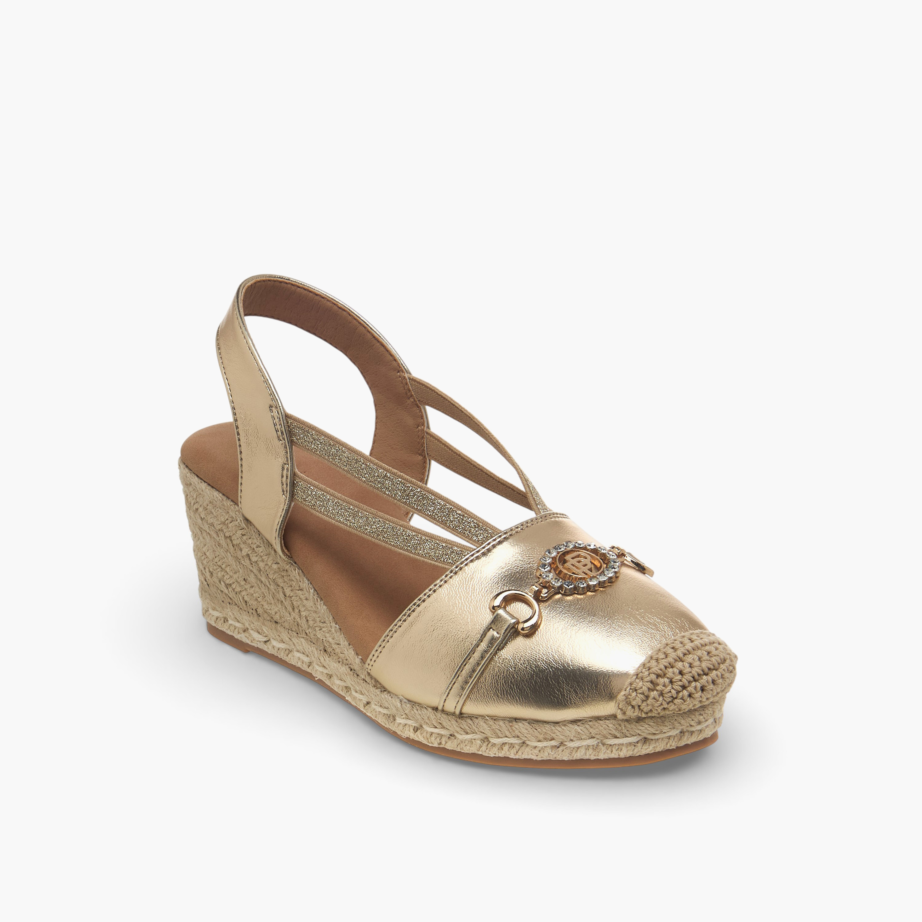صندل اسبادريل بحزام خلفي وكعب ويدج للنساء من بيبرمينت-women-shoes-flats-espadrilles-image-4