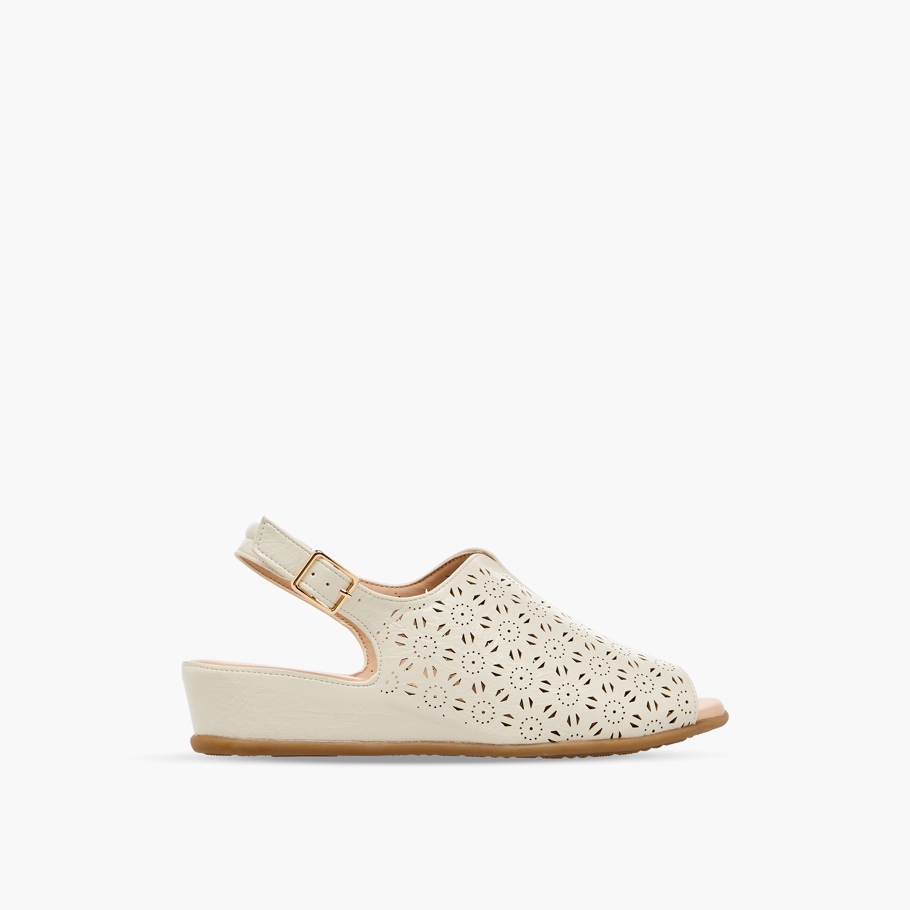 Le Confort Laser Cut Peep Toe Comfort Sandals-women-shoes-sandals-heeled-image-3