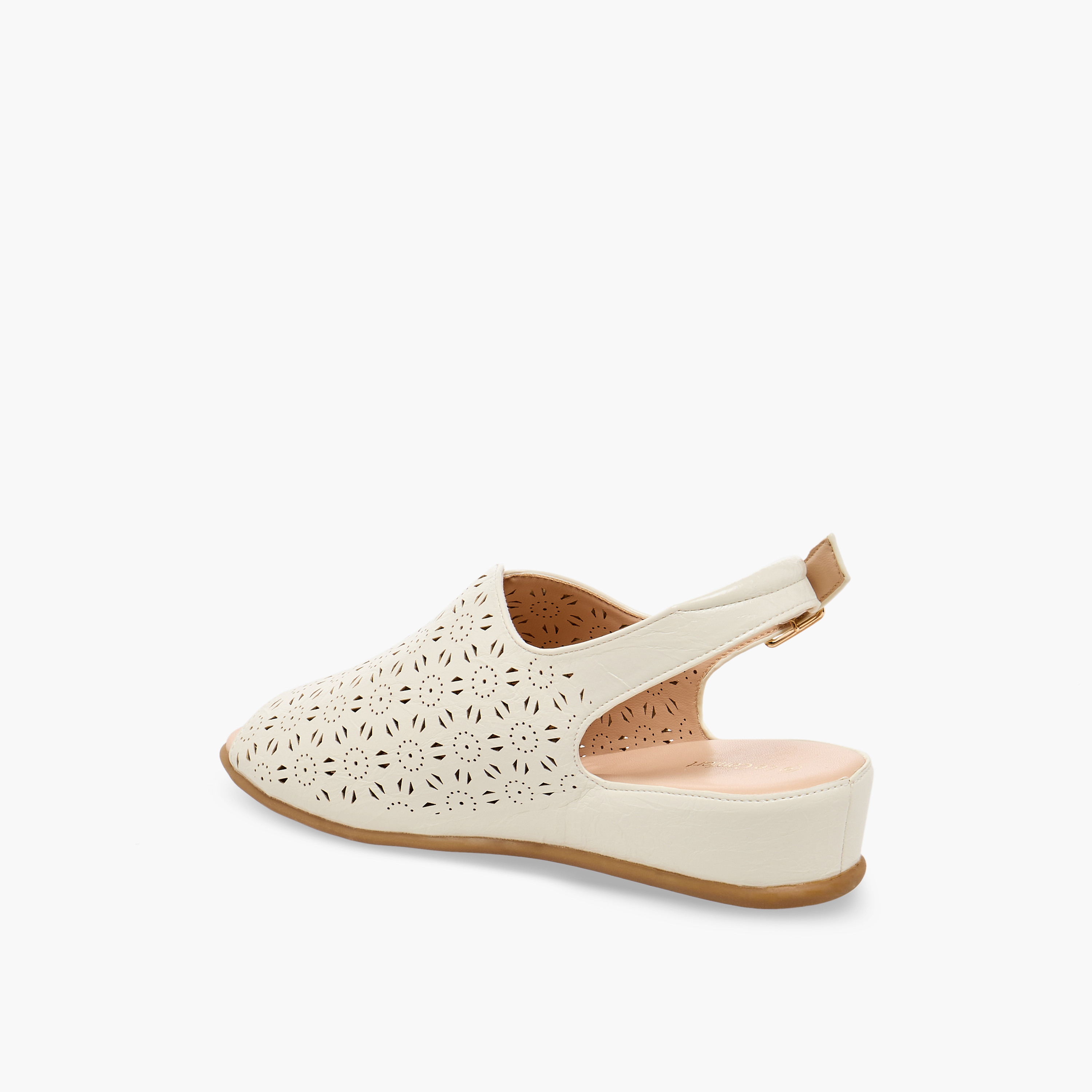 Le Confort Laser Cut Peep Toe Comfort Sandals-women-shoes-sandals-heeled-image-5