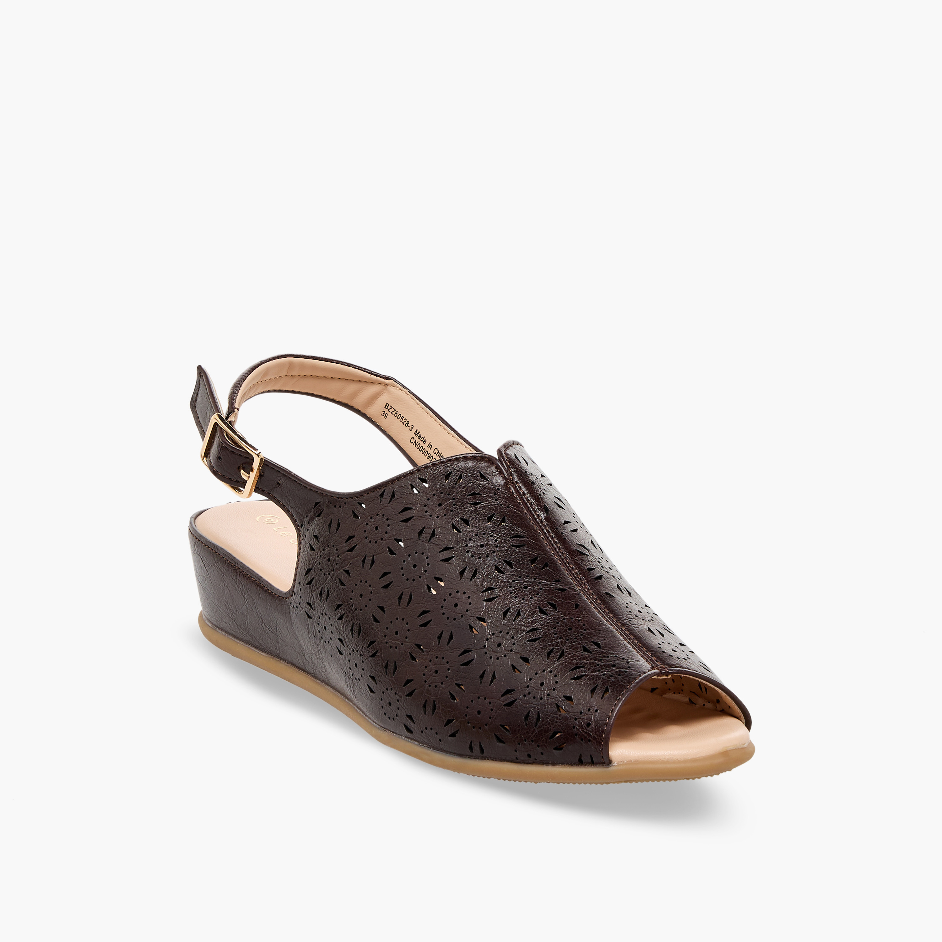 صندل مريح مفتوح من الأمام بتصميم قطع ليزر من لو كمفورت-women-shoes-sandals-heeled-image-2