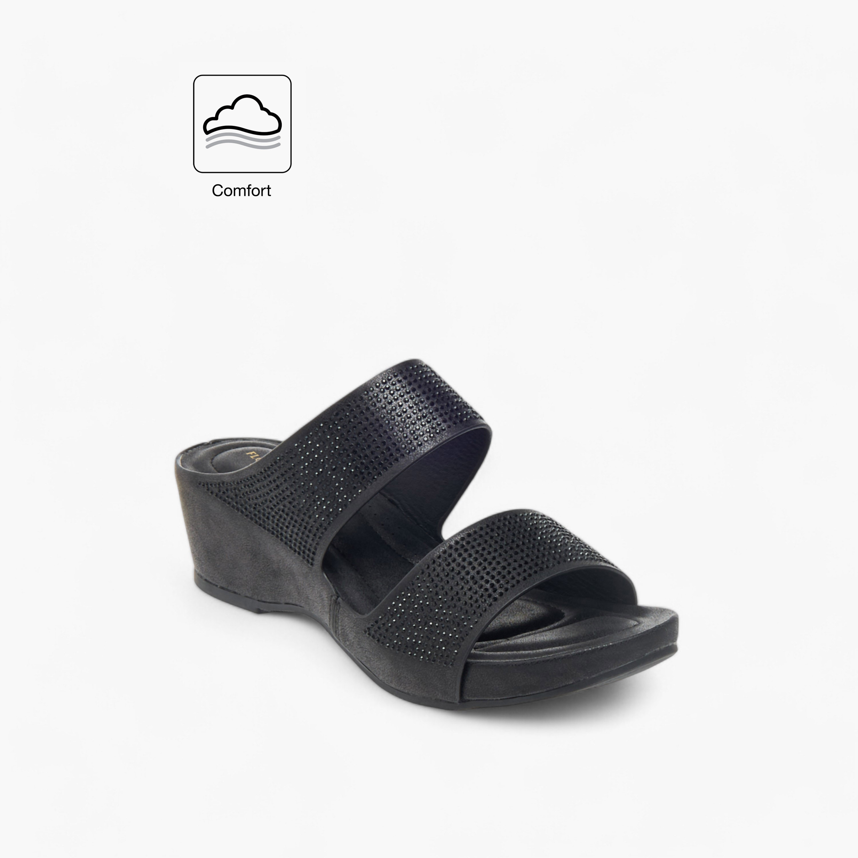 صندل مريح مزين سهل الارتداء بكعب ويدج من فلورا بيلا-women-shoes-sandals-heeled-image-2