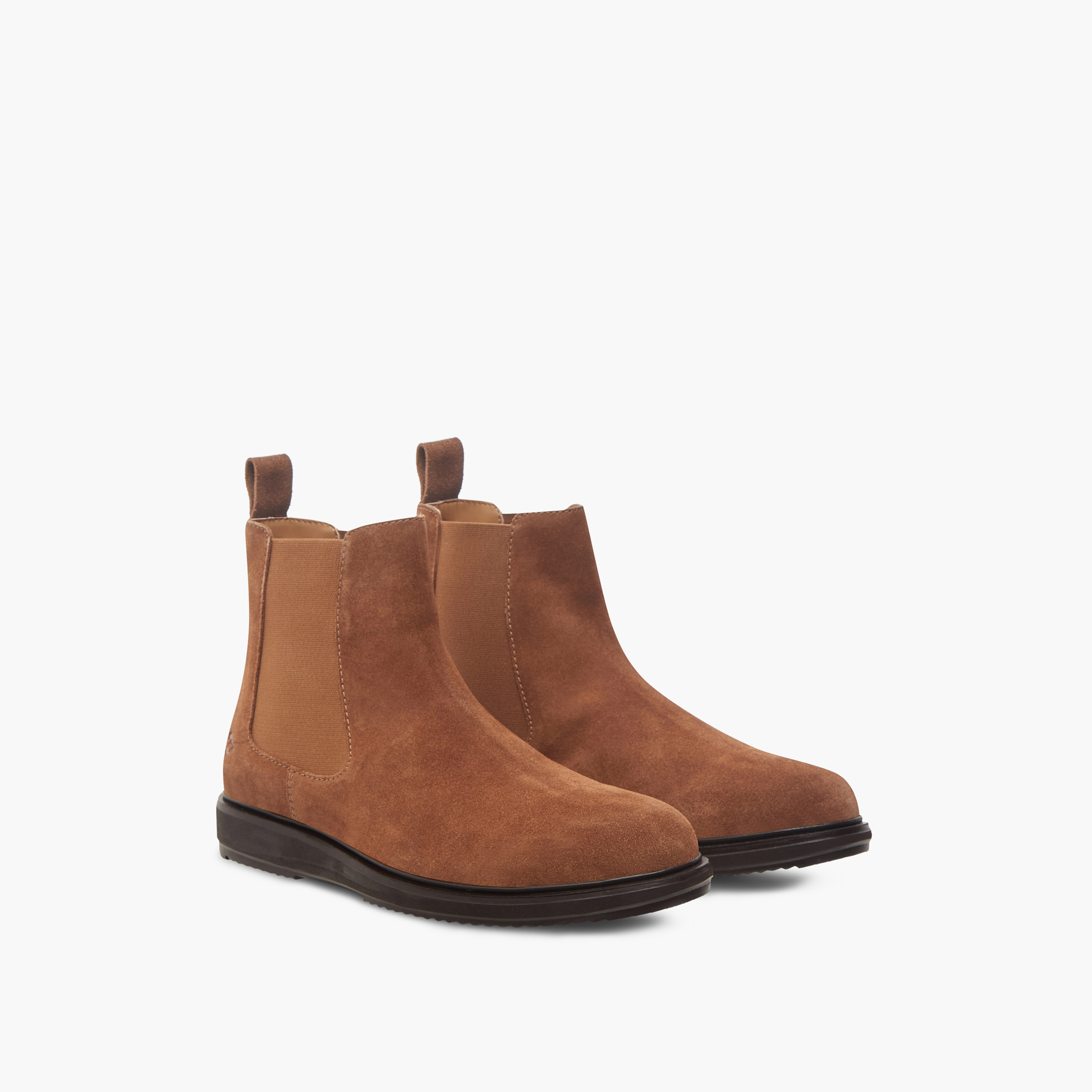بوت تشيلسي سهل الارتداء سادة بلسان سحب للرجال من لي كوبر-men-shoes-boots-image-1