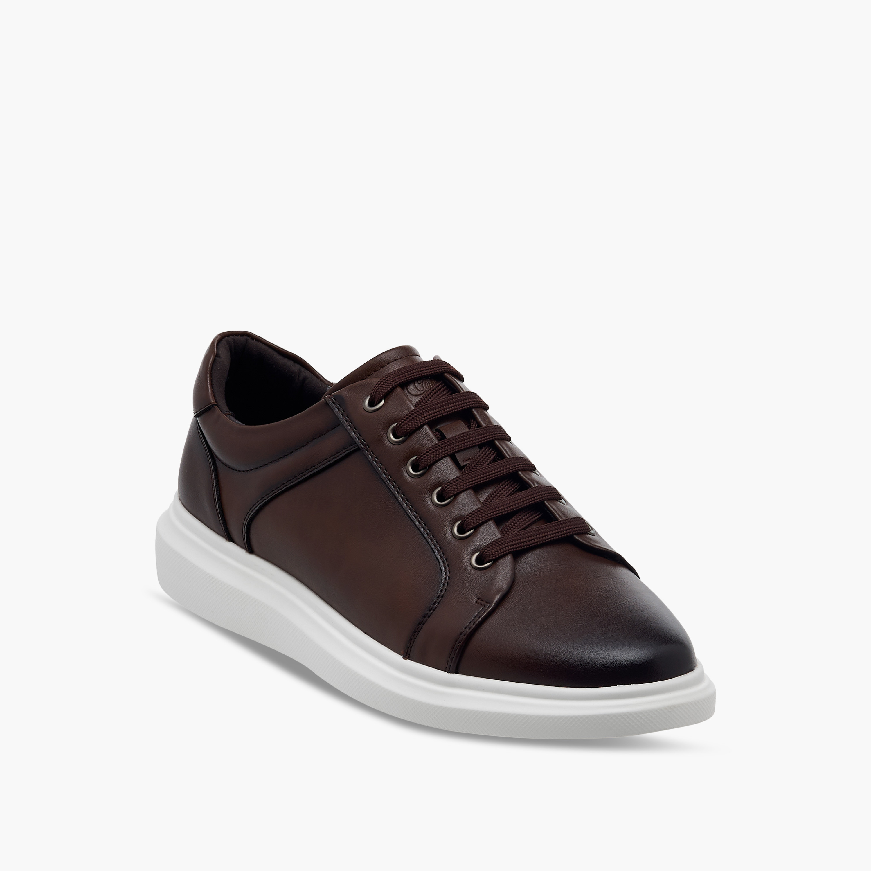 Lee Cooper Men's Panelled Sneakers with Lace-Up Closure-men-shoes-sneakers-image-2
