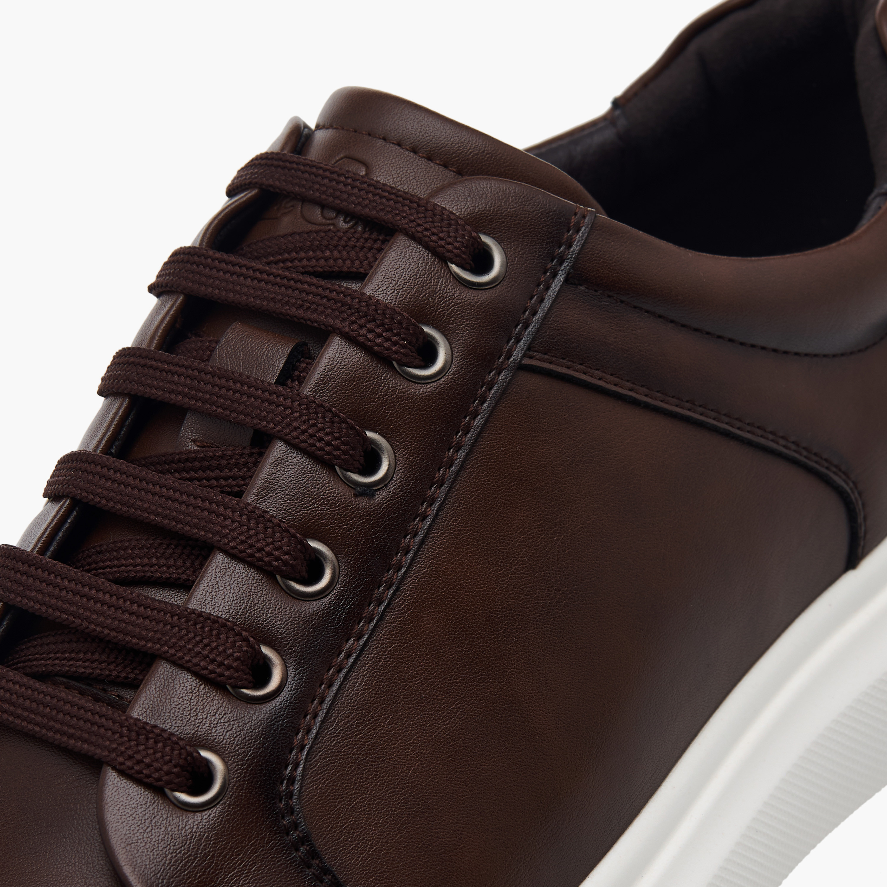 Lee Cooper Men's Panelled Sneakers with Lace-Up Closure-men-shoes-sneakers-image-4