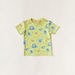 Juniors Elephant Print Crew Neck T-shirt and Short Sleeves-T Shirts-thumbnail-0
