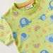 Juniors Elephant Print Crew Neck T-shirt and Short Sleeves-T Shirts-thumbnail-1