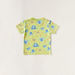 Juniors Elephant Print Crew Neck T-shirt and Short Sleeves-T Shirts-thumbnail-3