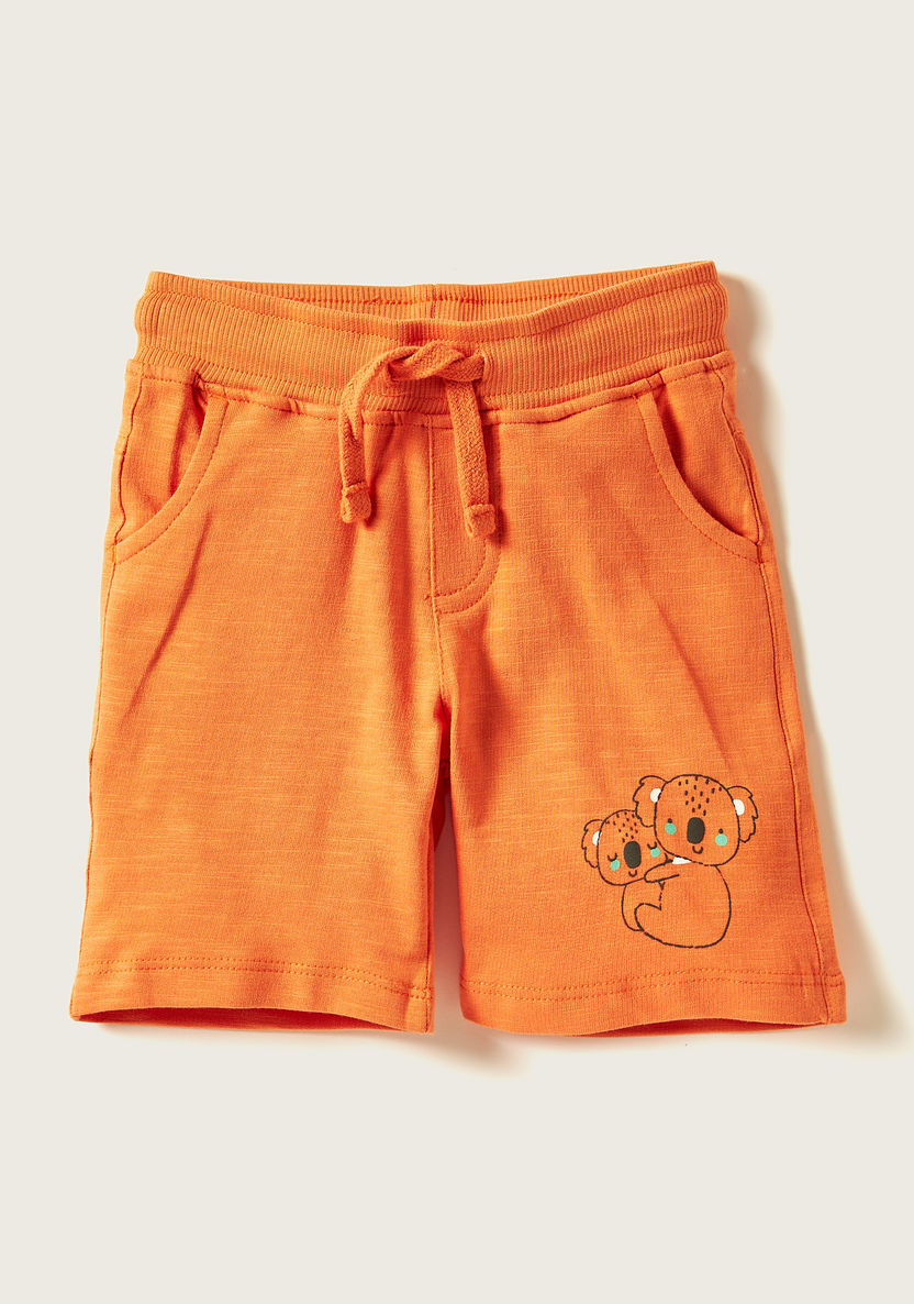 Juniors Printed Shorts with Drawstring Closure and Pockets - Set of 2-Multipacks-image-2