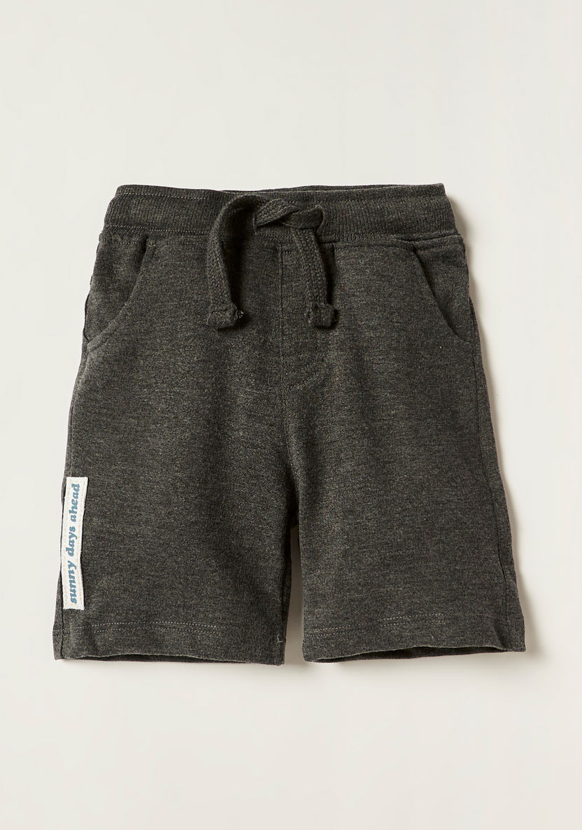 Juniors Printed Shorts with Drawstring Closure - Set of 2-Shorts-image-2