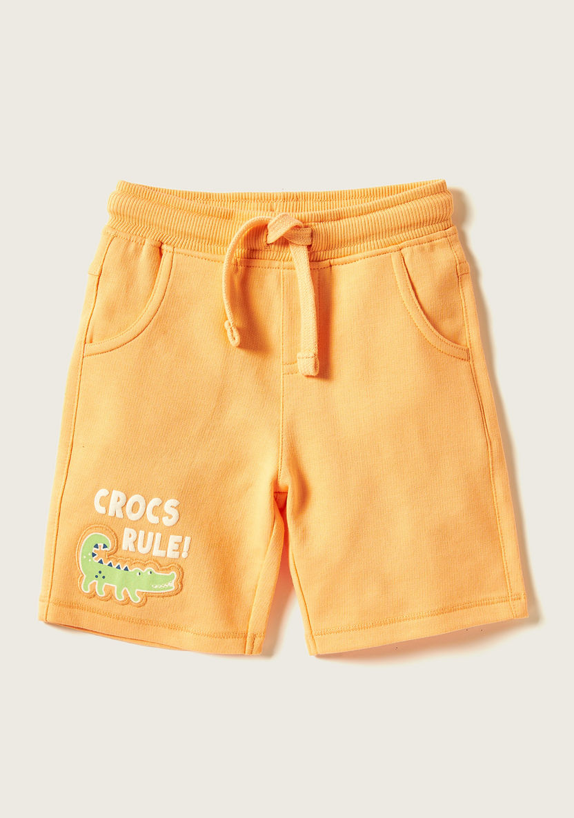 Juniors Printed Shorts with Drawstring Closure - Set of 2-Shorts-image-3