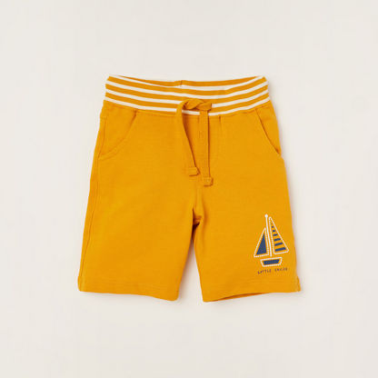 Juniors Printed Shorts with Pockets and Drawstring Closure - Set of 2