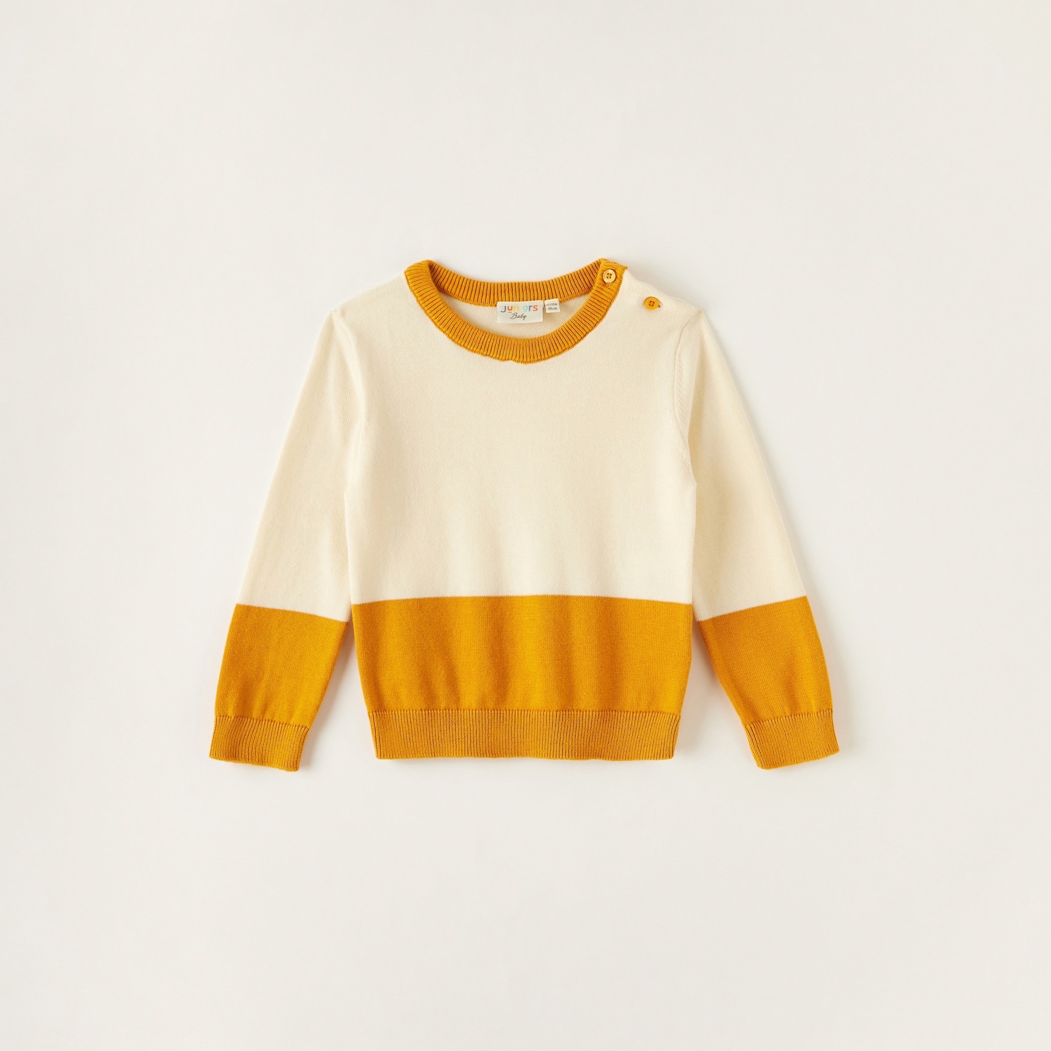 Juniors Colourblock Pullover with Long Sleeves-baby-boys-clothing-winterwear-jumpersandcardigans-image-1