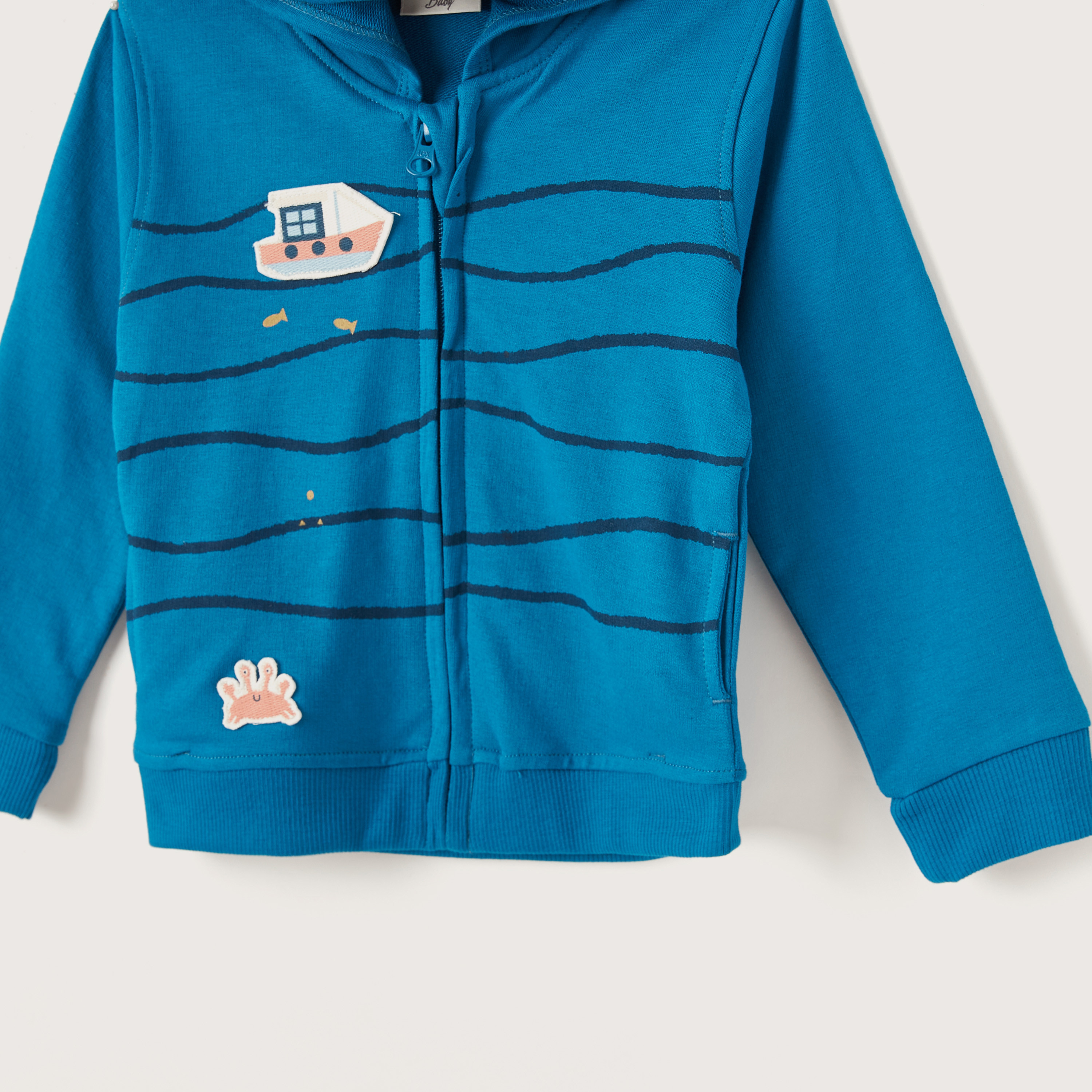 Juniors Printed Jacket with Long Sleeves and Hood-baby-boys-clothing-winterwear-jacketsandblazers-image-4