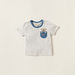 Juniors 3-Piece Printed T-shirt and Shorts Set-Clothes Sets-thumbnail-2