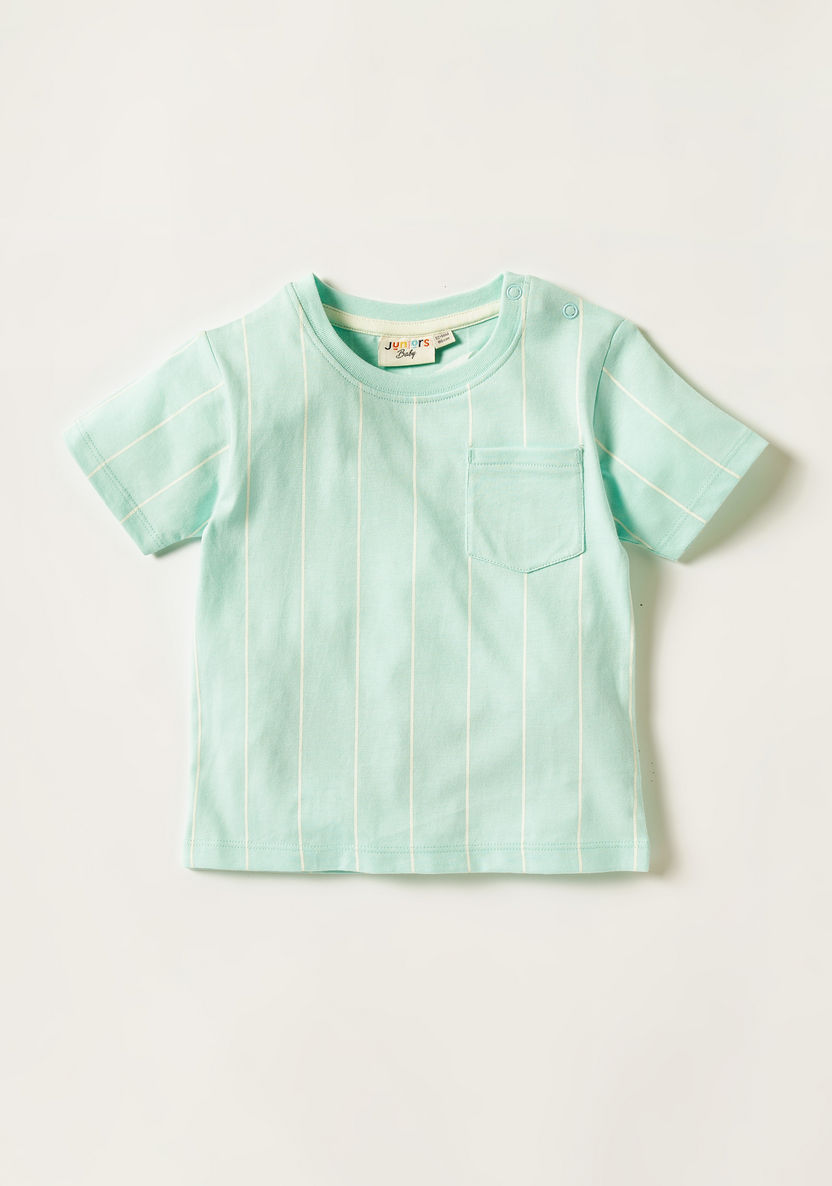 Juniors 3-Piece Printed T-shirt and Shorts Set-Clothes Sets-image-2