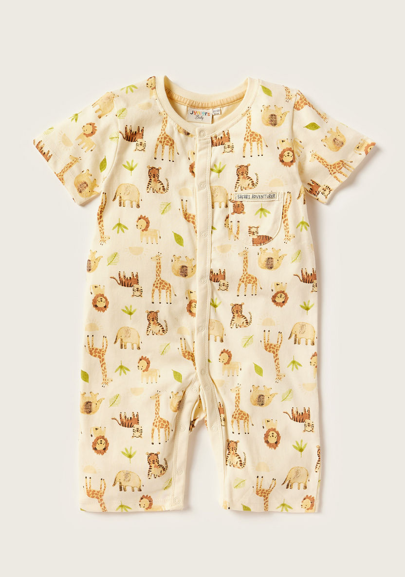 Juniors Printed Romper with Short Sleeves - Set of 2-Rompers%2C Dungarees and Jumpsuits-image-3