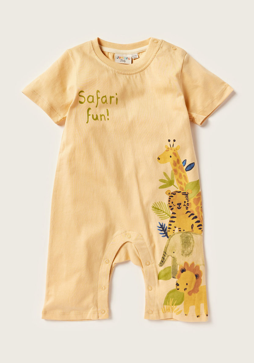 Juniors Printed Romper with Short Sleeves - Set of 2-Rompers%2C Dungarees and Jumpsuits-image-4