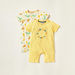 Juniors Printed Round Neck Romper with Short Sleeves - Set of 2-Rompers%2C Dungarees and Jumpsuits-thumbnail-0