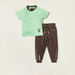 XYZ Printed Round Neck T-shirt and Full Length Jog Pants Set-Sets-thumbnail-0