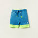 XYZ Colourblock Crew Neck T-shirt and Shorts Set-Clothes Sets-thumbnail-3