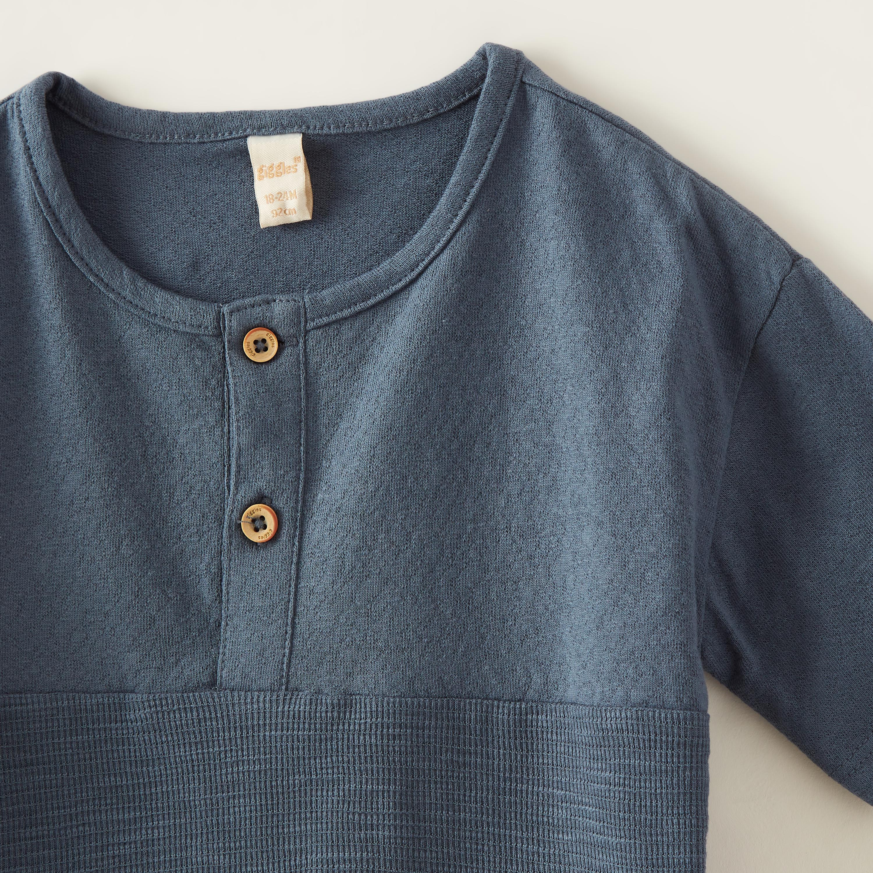 تيشيرت بألواح وياقة هينلي وأكمام قصيرة من جيجلز-baby-boys-clothing-tshirtsandpolos-image-2