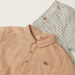 Giggles Textured Shirt and Striped Shorts Set-Clothes Sets-thumbnail-3