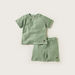 Giggles Textured Crew Neck T-shirt and Shorts Set-Clothes Sets-thumbnail-0