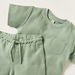 Giggles Textured Crew Neck T-shirt and Shorts Set-Clothes Sets-thumbnail-1