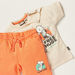 Snoopy Dog Print Crew Neck T-shirt and Shorts Set-Clothes Sets-thumbnail-3