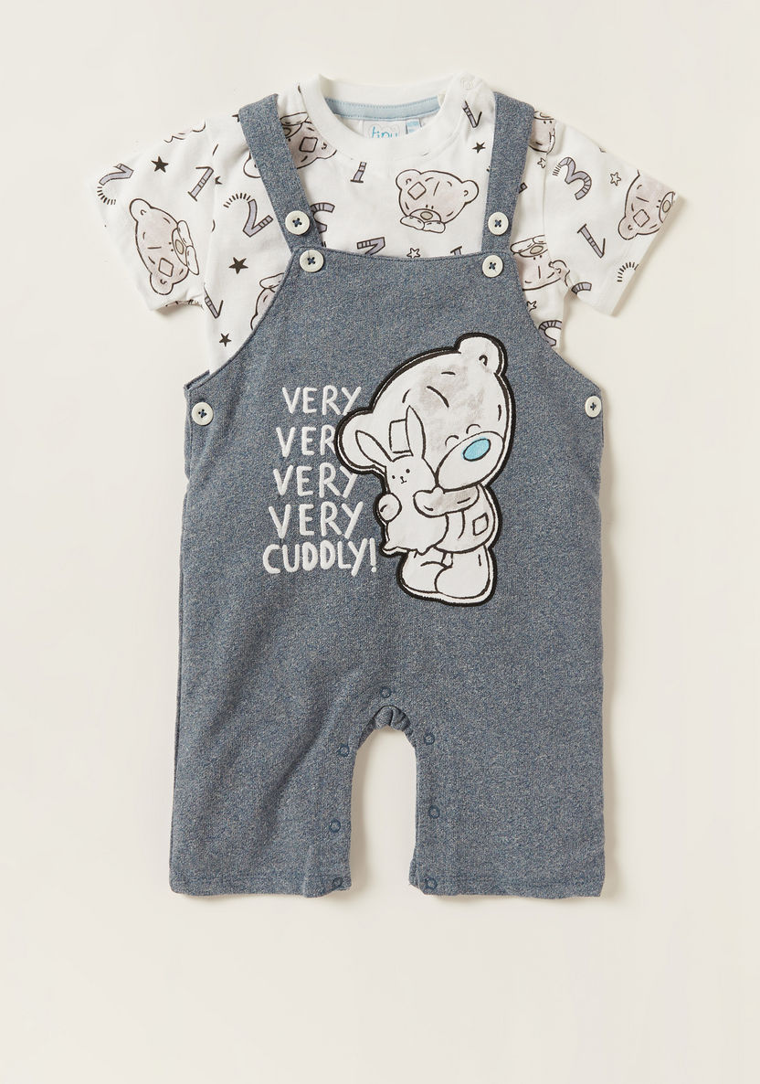 Carte Blanche Printed T-shirt and Dungaree Set-Clothes Sets-image-0