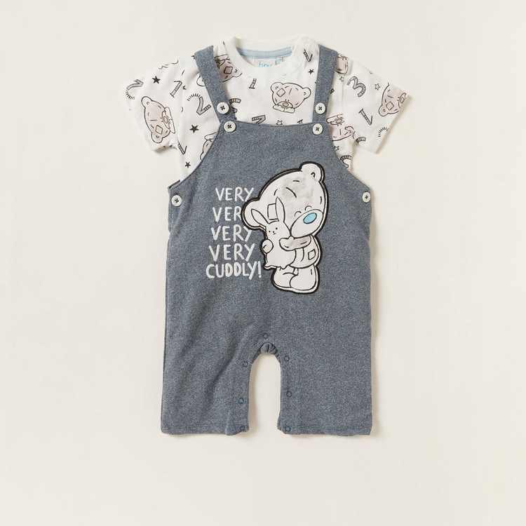 Carte Blanche Printed T-shirt and Dungaree Set